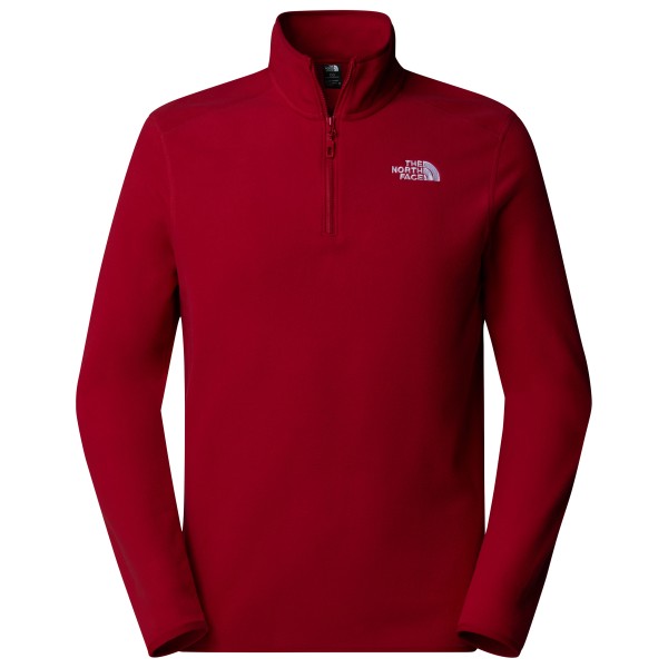 The North Face - 100 Glacier 1/4 Zip - Fleecepullover Gr XXL rot von The North Face