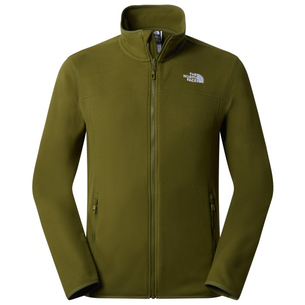 The North Face - 100 Glacier Full Zip - Fleecejacke Gr L oliv von The North Face