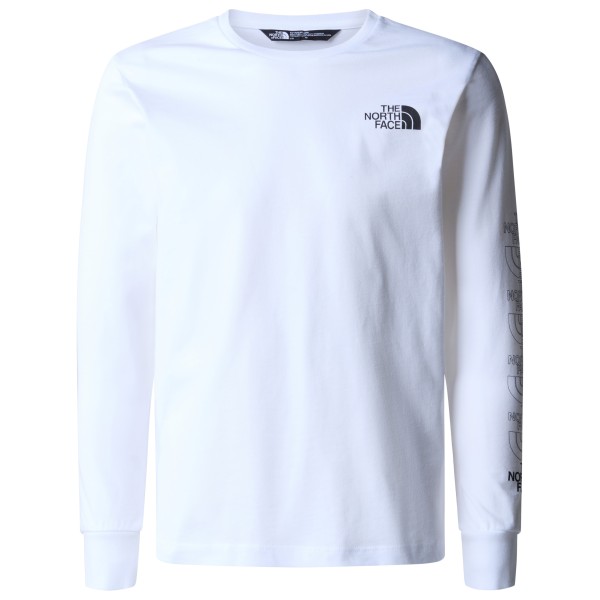 The North Face - Boy's New L/S Graphic Tee - Longsleeve Gr XL weiß von The North Face