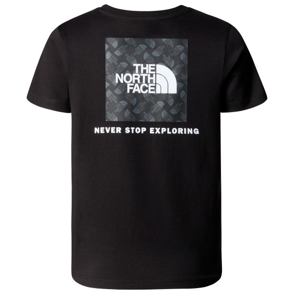 The North Face - Boy's S/S Redbox Tee with Back Box Graphic - T-Shirt Gr S schwarz von The North Face