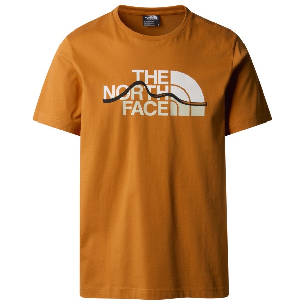 The North Face - S/S Mountain Line Tee - T-Shirt Gr L braun von The North Face