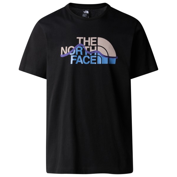 The North Face - S/S Mountain Line Tee - T-Shirt Gr XXL schwarz von The North Face