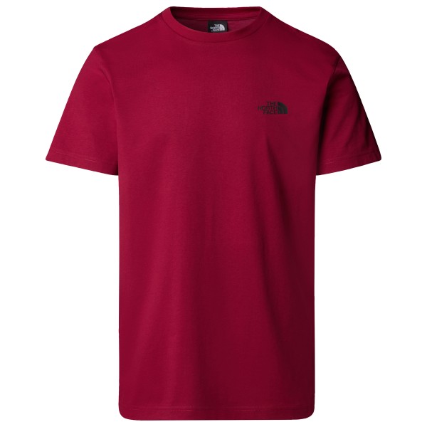 The North Face - S/S Simple Dome Tee - T-Shirt Gr M rot von The North Face
