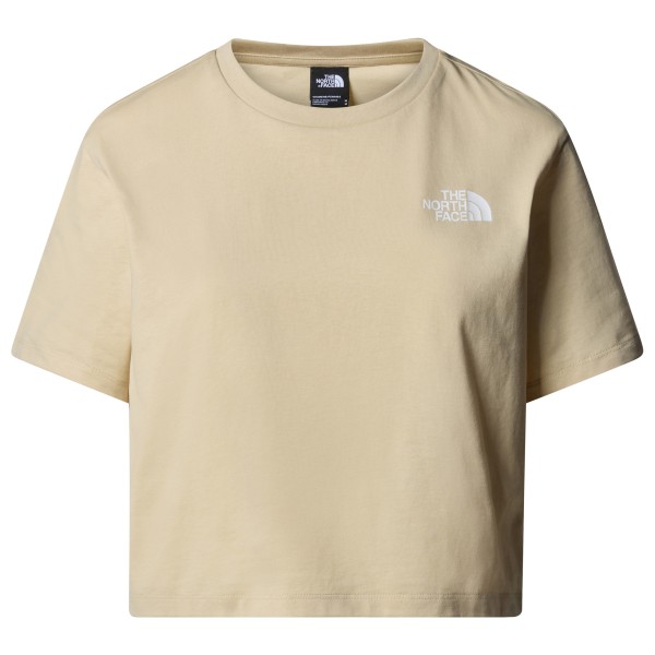 The North Face - Women's Cropped Simple Dome Tee - T-Shirt Gr XXL beige von The North Face