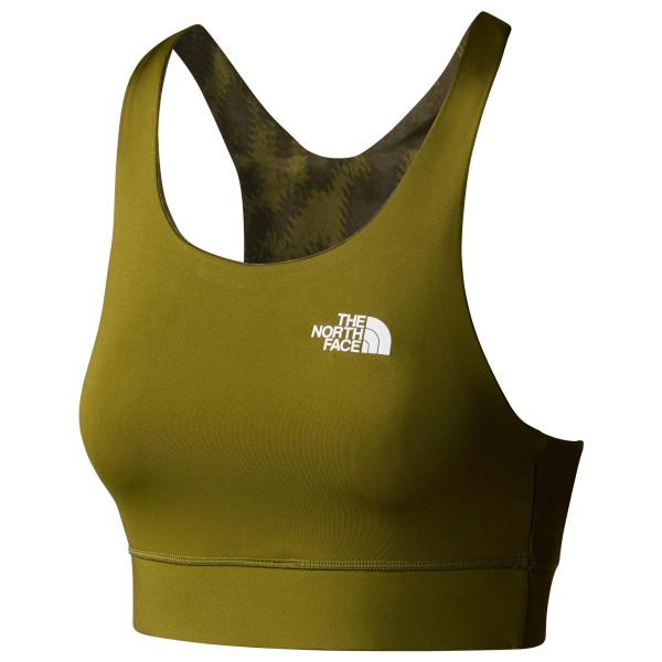 The North Face - Women's Flex Reversible Bra Print - Sport-BH Gr S oliv von The North Face