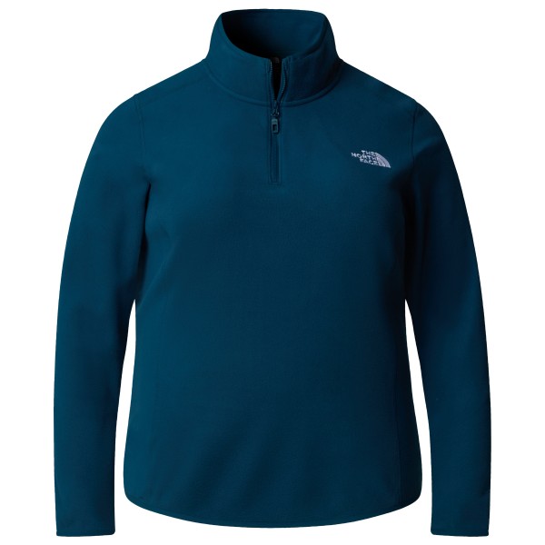 The North Face - Women's Plus 100 Glacier 1/4 Zip - Fleecepullover Gr 1X;2X;3X blau;schwarz von The North Face