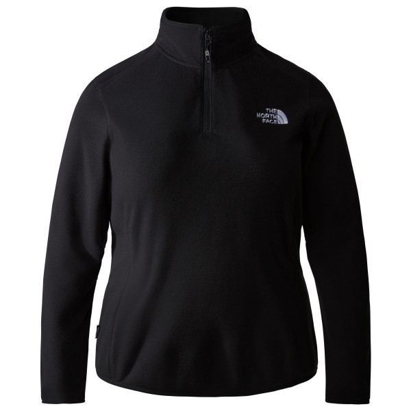 The North Face - Women's Plus 100 Glacier 1/4 Zip - Fleecepullover Gr 1X schwarz von The North Face