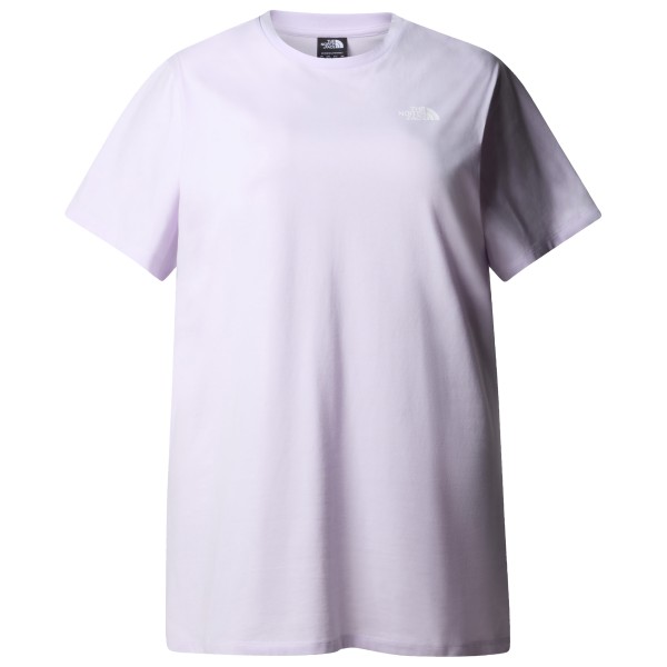 The North Face - Women's Plus Simple Dome Tee Dress - Kleid Gr 3X weiß/lila von The North Face