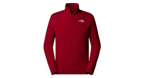 the north face 100 glacier 1 4 zip fleecejacke rot von The North Face