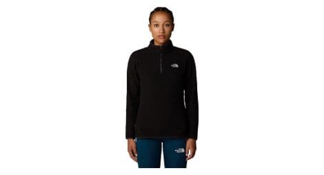 the north face 100 glacier 1 4 zip fleecejacke schwarz von The North Face