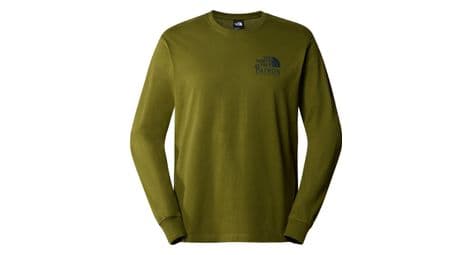 the north face langarmshirt nature grun von The North Face