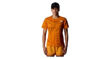 the north face sunriser orange women s technical t shirt von The North Face