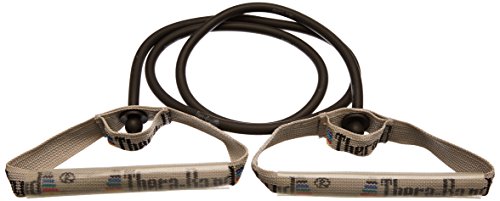 TheraBand Widerstandstrainer Bodytrainer Tubing mit flexiblen Griffen Schwarz | Extra schwer, OneSize TheraBand Widerstandstrainer Bodytrainer Tubing mit flexiblen Griffen Schwarz | Extra schwer, OneSize von TheraBand