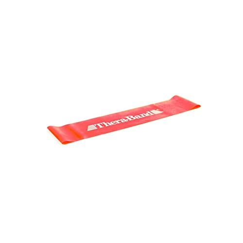 TheraBand Übungsband Loop - 7,6 cm x 30,5 cm (B x L), Ø 20 cm Rot | Mittel, OneSize von Theraband