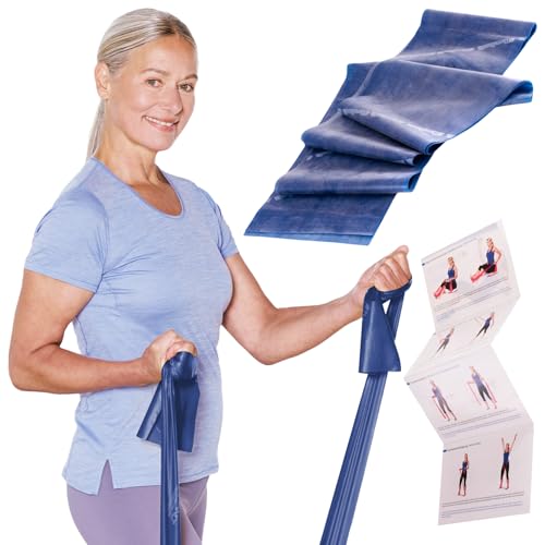 TheraBand Original Fitnessband – 1,5m Resistance Band für Ganzkörpertraining, Kraft & Flexibilität – Ideal für Physiotherapie, Fitness & Sport Blau von THERABAND