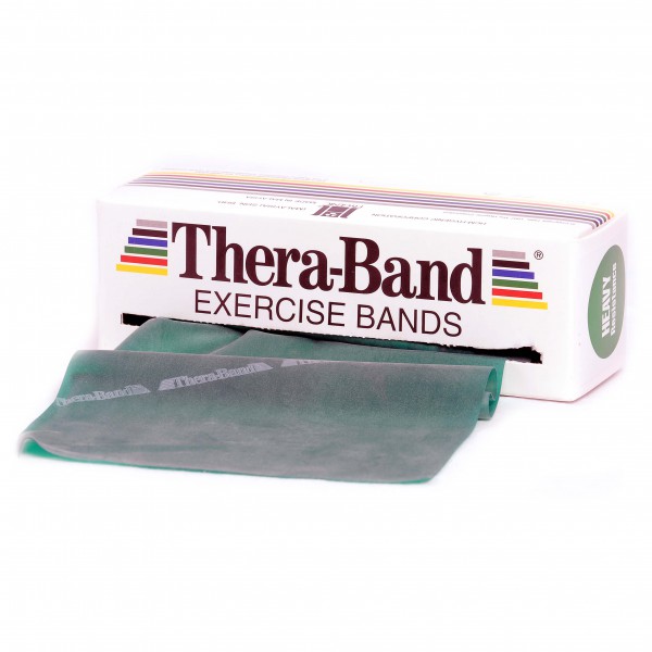 TheraBand - Übungsband - Fitnessband Gr 12,8 c m x 5,50 m grün von TheraBand