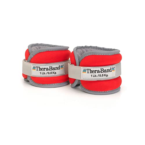 TheraBand Gewichtsmanschetten (1 Paar) Rot | 0,450 kg, Onesize von Theraband