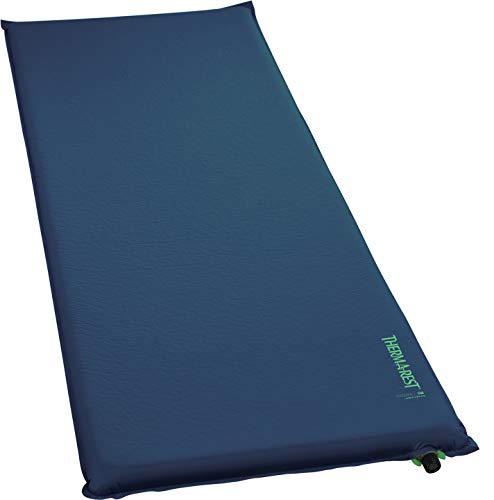 Therm-a-Rest Basecamp Selbstaufblasende Schaumstoff-Camping-Isomatte, WingLock-Ventil, Erwachsene, regulär, 50,8 x 183,9 cm, Poseidon-Blau von Therm-a-Rest