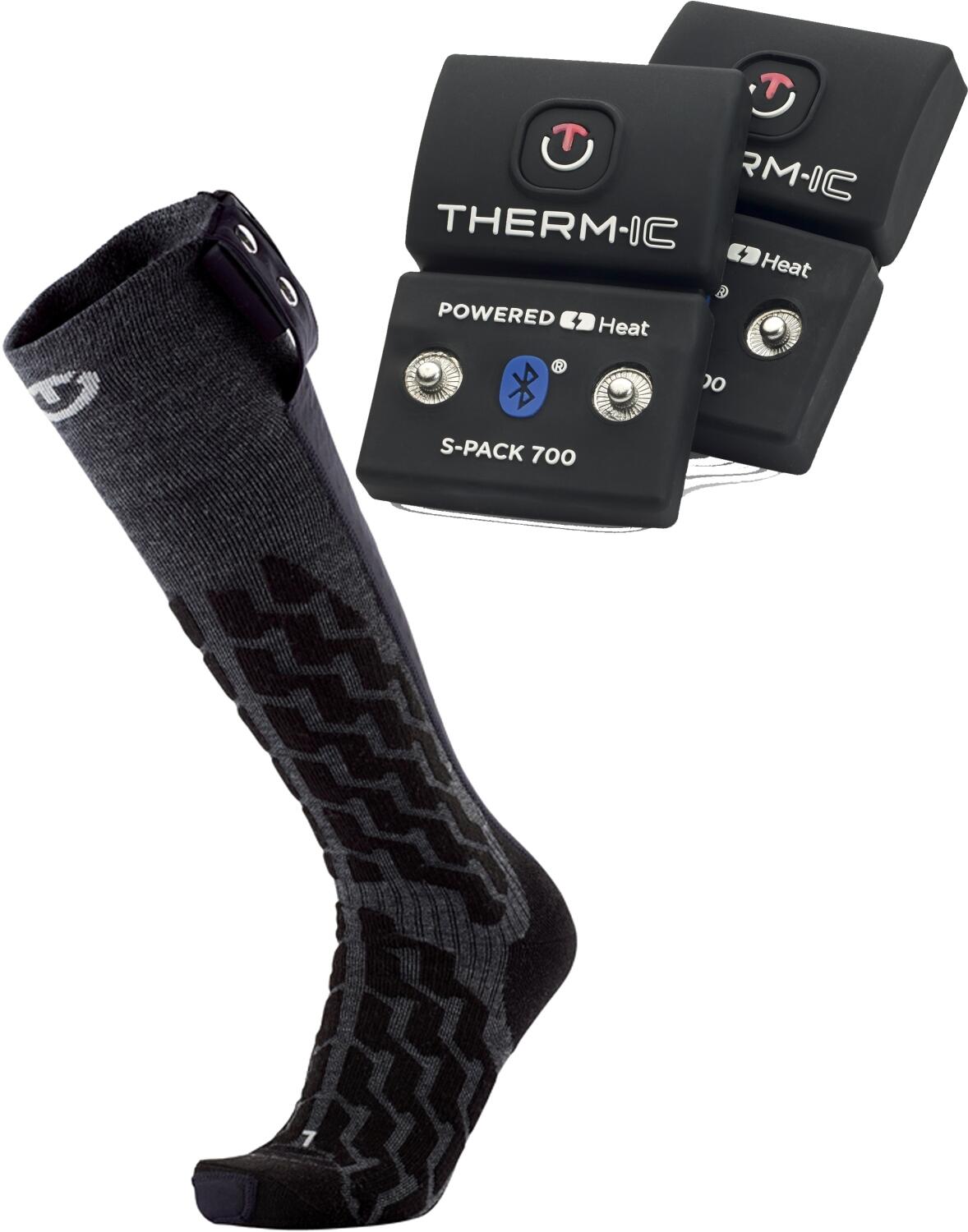 Therm-ic PowerSock Set Heat Fusion Uni + SPack 700 Bluetooth (42.0 - 44.0, schwarz) von Therm-ic