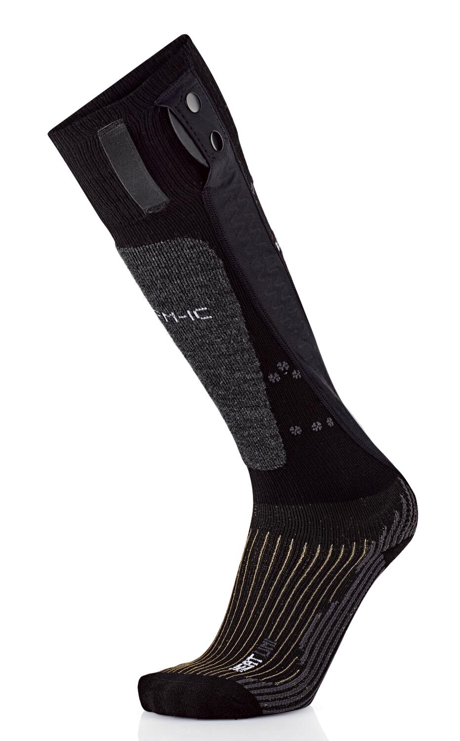Therm-ic PowerSocks Heat Uni V2 Heiz Socken ohne Akku (39.0 - 41.0, black/snow pattern) von Therm-ic