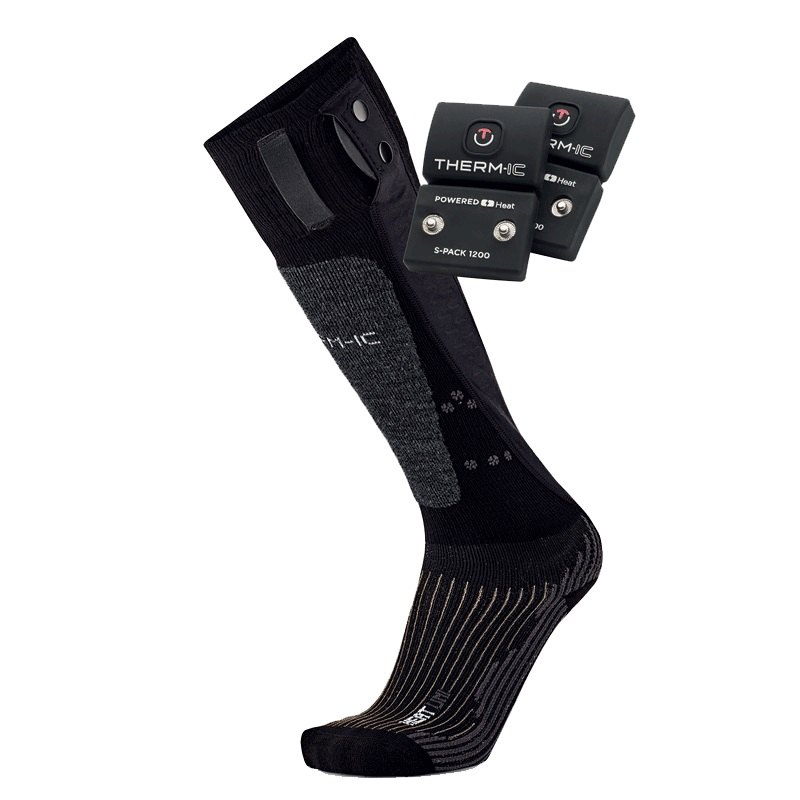 Therm-ic S-pack 1200 Batteries+set Heat Uni Heated Ski Socks Schwarz EU 45-47 Mann Therm-ic S-pack 1200 Batteries+set Heat Uni Heated Ski Socks Schwarz EU 45-47 Mann von Therm-ic