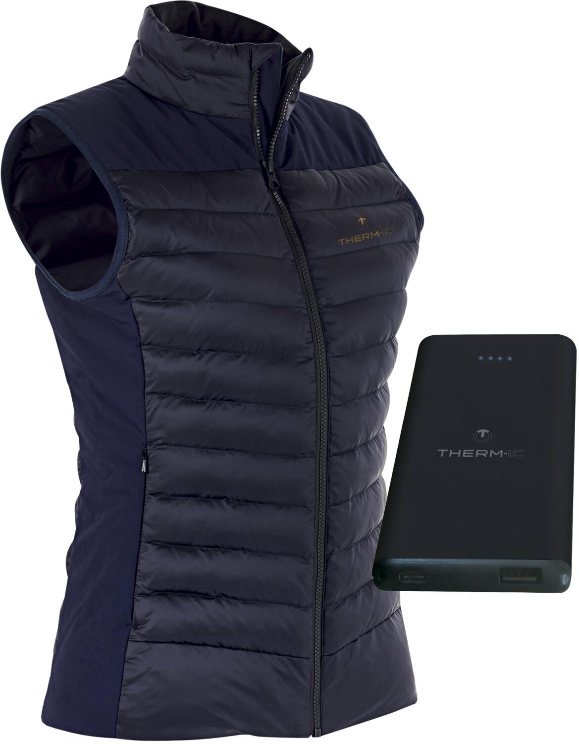 Therm-ic Powervest Urban Women Weste + Powerbank (S, dunkelblau) von Therm-ic