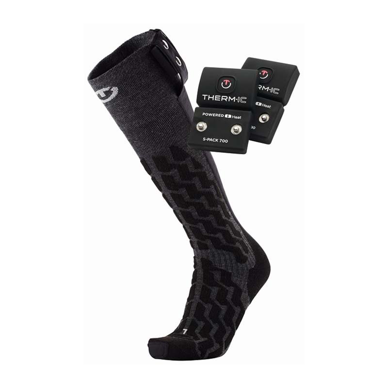 Therm-ic Set Heat Fusion Heated+s-pack 700 Batteries Long Socks Schwarz EU 45-47 Mann Therm-ic Set Heat Fusion Heated+s-pack 700 Batteries Long Socks Schwarz EU 45-47 Mann von Therm-ic