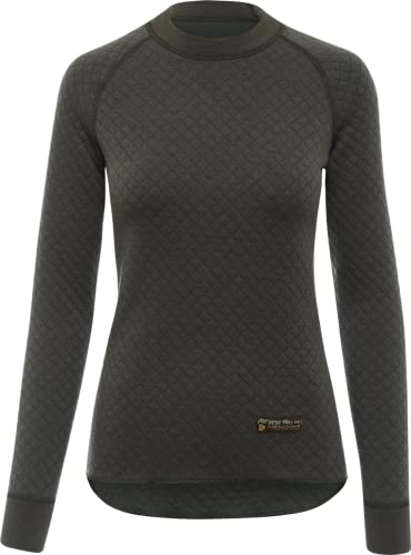 Thermowave 3in1 Merino Unterwäsche Damen - Thermounterwäsche Damen Shirt Langarm - Funktionsshirt Damen 330 GSM, Extra Warme, Feuchtigkeitstransportierende, Schnelltrocknende mit weitem Bund Thermowave 3in1 Merino Unterwäsche Damen - Thermounterwäsche Damen Shirt Langarm - Funktionsshirt Damen 330 GSM, Extra Warme, Feuchtigkeitstransportierende, Schnelltrocknende mit weitem Bund von Thermowave