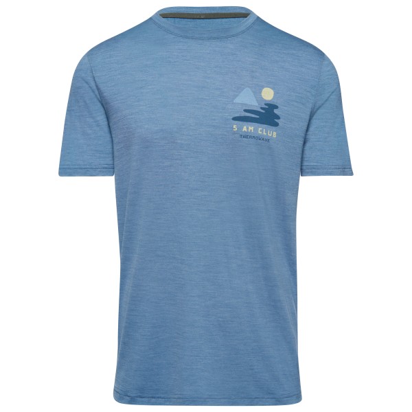 Thermowave - Merino Cooler Trulite T-Shirt 5AM Club - Merinoshirt Gr L;S;XL;XXL blau von Thermowave