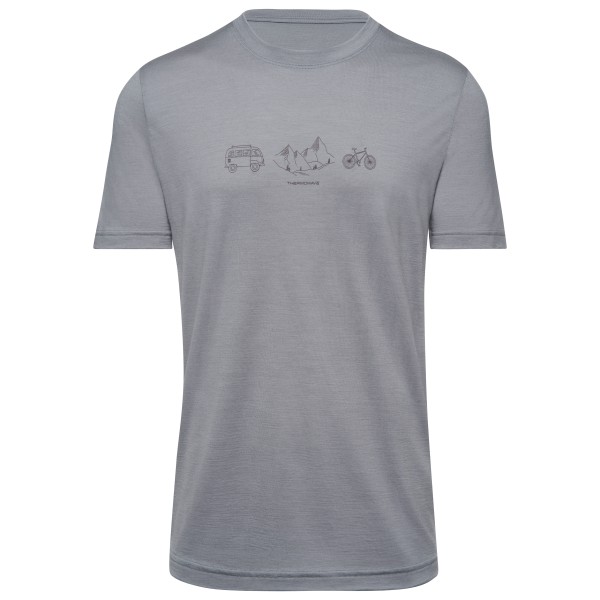 Thermowave - Merino Life T-Shirt Van Life - Merinoshirt Gr 3XL;L;M;S;XL;XXL grau;oliv von Thermowave