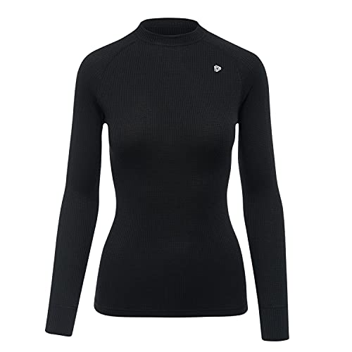 Thermowave Originals Thermounterwäsche Damen Langarm - Sport Langarmshirt Damen - Longsleeve Damen Unterhemd Warme Leicht Quick Dry Wicking Wandern Laufen Fahrrad Skifahren Thermo Shirt - Schwarz, L Thermowave Originals Thermounterwäsche Damen Langarm - Sport Langarmshirt Damen - Longsleeve Damen Unterhemd Warme Leicht Quick Dry Wicking Wandern Laufen Fahrrad Skifahren Thermo Shirt - Schwarz, L von Thermowave