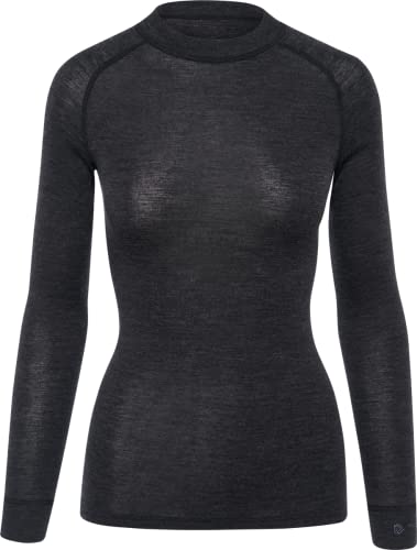 Thermowave Warm Merino Unterwäsche Damen - Thermounterwäsche Damen Shirt Langarm - Funktionsshirt Damen Super Warme mit Feuchtigkeitstransport - 180 GSM Schnelltrocknende für Minimalisten von Thermowave