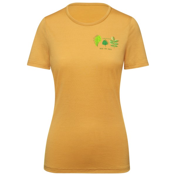 Thermowave - Women's Merino Life T-Shirt Need For Trees - Merinoshirt Gr XS beige von Thermowave