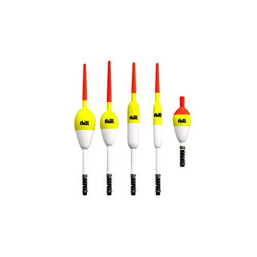 Thill Unisex-Erwachsene Classic Float Fishing Bobber with Buoyant Balsa Wood Body A.F. Federsortiment 5 Stück, Multi, Einheitsgröße Thill Unisex-Erwachsene Classic Float Fishing Bobber with Buoyant Balsa Wood Body A.F. Federsortiment 5 Stück, Multi, Einheitsgröße von Thill