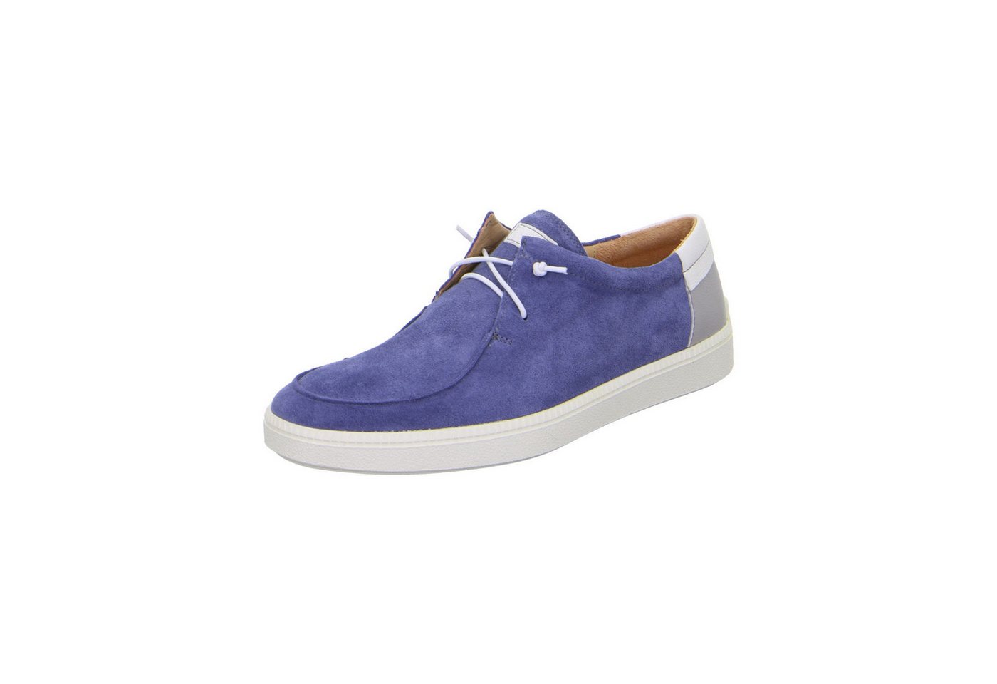 Think! Turna - Herren Schuhe Schnürschuh Sneaker Velours blau von Think!