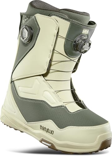 Thirtytwo Herren TM-2 Double BOA Snowboardstiefel - 2024/2025 Warm Grey/Olive (Hansen) | 45 von ThirtyTwo