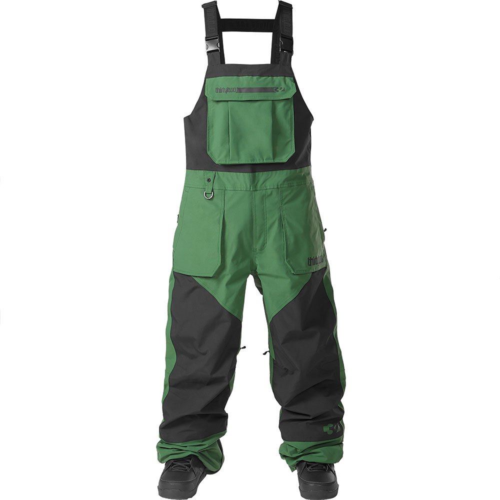 Thirtytwo Basement Bib Pants Grün L Mann von Thirtytwo