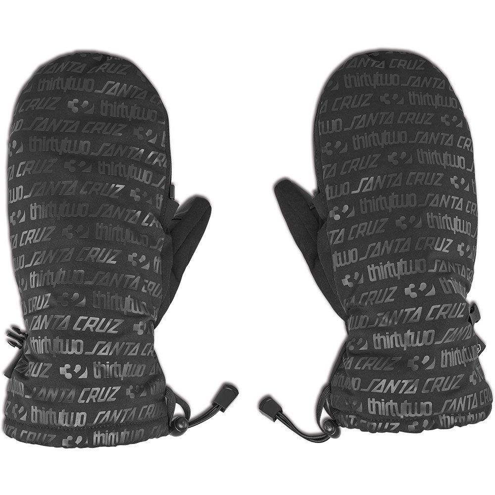 Thirtytwo Santa Cruz Corp Mittens Schwarz S-M Mann von Thirtytwo