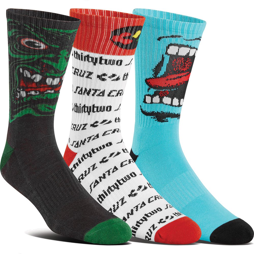 Thirtytwo Santa Cruz Crew Socks 3 Pairs Mehrfarbig EU 42-47 Mann Thirtytwo Santa Cruz Crew Socks 3 Pairs Mehrfarbig EU 42-47 Mann von Thirtytwo