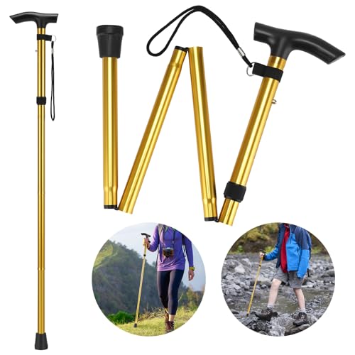 Thlevel Gehstock Faltbar Klappbar Bergstock Spazierstock Wanderstöcke Canes Höhenverstellbar rutschfest Leicht Herren Damen Thlevel Gehstock Faltbar Klappbar Bergstock Spazierstock Wanderstöcke Canes Höhenverstellbar rutschfest Leicht Herren Damen von Thlevel
