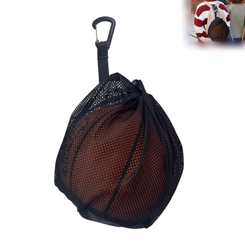 Thoquene Basketball Tasche, Ballnetz 1 Ball, Fußball Rucksack Tragbare Ballnetz von Thoquene