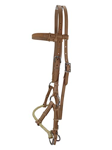 Thor Equine Sidepull mit Single Rope Nasenriemen. Natur, Cob Thor Equine Sidepull mit Single Rope Nasenriemen. Natur, Cob von Thor Equine