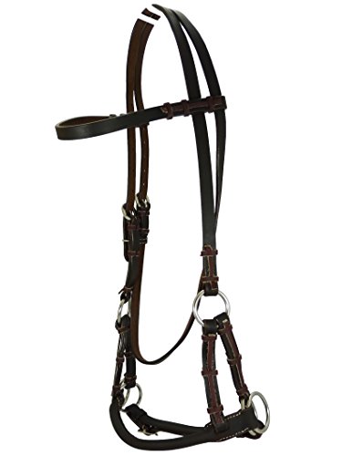 Thor Equine Sidepull mit rundem Nasenriemen. Dunkelbraun Thor Equine Sidepull mit rundem Nasenriemen. Dunkelbraun von Thor Equine