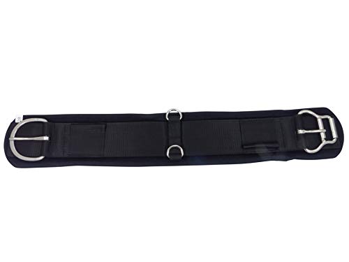 Thor Equine Western Sattelgurt atmungsaktiv aus Soft Neopren mit Edelstahl Schnallen Schwarz 28 inch Thor Equine Western Sattelgurt atmungsaktiv aus Soft Neopren mit Edelstahl Schnallen Schwarz 28 inch von Thor Equine