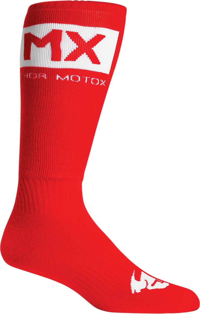 Thor Socken Mx Solid Rd/Wh 6-9 von Thor