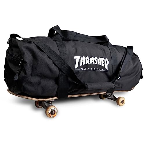 THRASHER Skatebag Duffel Sporttasche, Unisex-Erwachsene, Schwarz, Einheitsgröße THRASHER Skatebag Duffel Sporttasche, Unisex-Erwachsene, Schwarz, Einheitsgröße von Thrasher