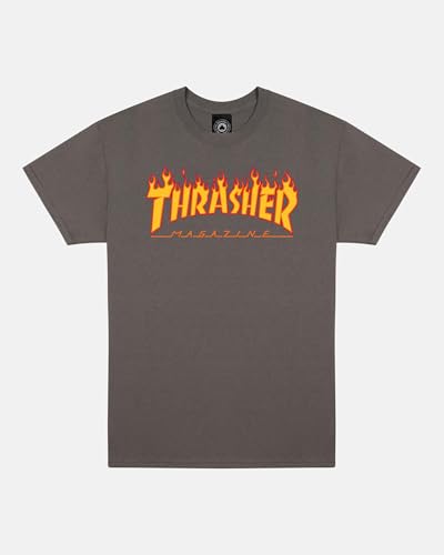 THRASHER Flame T-Shirt für Herren XL Kohlegrau THRASHER Flame T-Shirt für Herren XL Kohlegrau von Thrasher