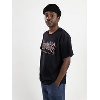 Thrasher Double Flame Neon T-Shirt black von Thrasher