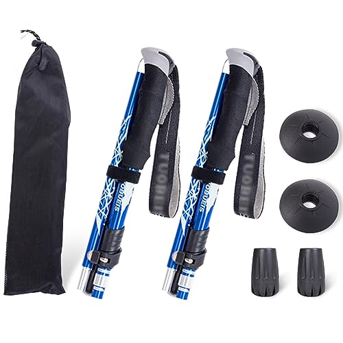 ThreeH 2 Stück pro Set Trekkingstöcke Zusammenklappbare Teleskop-Wanderstöcke Schnell verstellbare Wanderstöcke für Männer Frauen Einfach zu bedienen Ultraleicht für Wandern Camping Reisen Blau ThreeH 2 Stück pro Set Trekkingstöcke Zusammenklappbare Teleskop-Wanderstöcke Schnell verstellbare Wanderstöcke für Männer Frauen Einfach zu bedienen Ultraleicht für Wandern Camping Reisen Blau von ThreeH