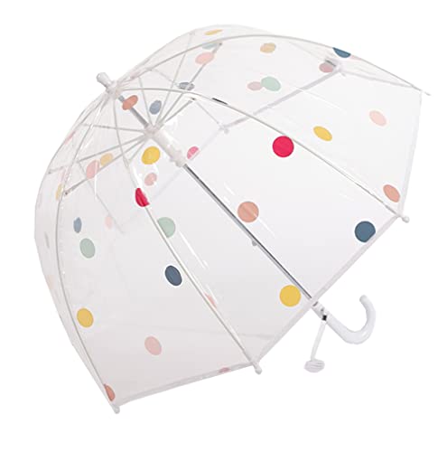 ThreeH Kinderschirm 8 Faserrippen Winddichter gebogener Griff Transparenter Kuppel-Bubble-Regenschirm für Weihnachtsfeier Geburtstagsgeschenk,Weiß ThreeH Kinderschirm 8 Faserrippen Winddichter gebogener Griff Transparenter Kuppel-Bubble-Regenschirm für Weihnachtsfeier Geburtstagsgeschenk,Weiß von ThreeH